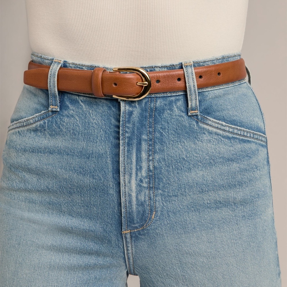 Favorite Daughter The Favorite Belt in Tan & Gold